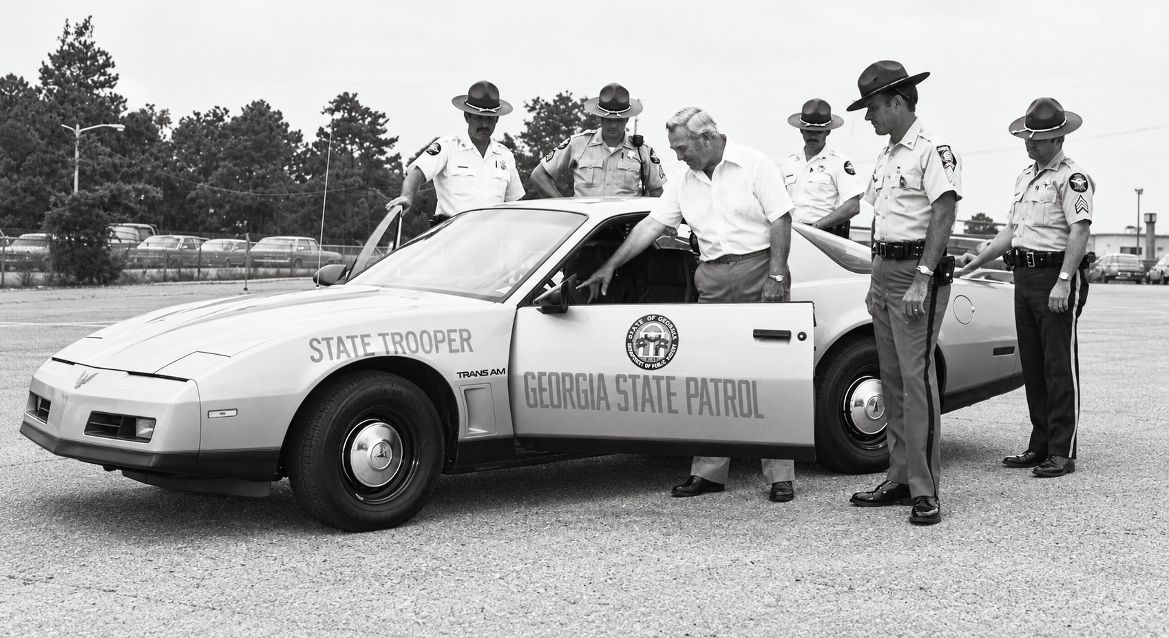 Georgia State Patrol 1982 Ford Mustang GT 5.0 police cars at the factory