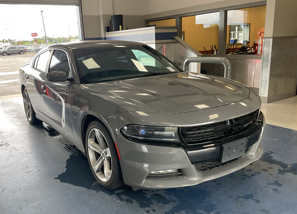 Dodge Charger photographed at the auction facility during a public GSA vehicle sale
