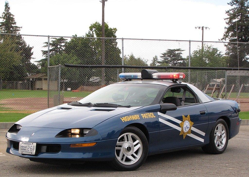 Nevada Highway Patrol Camaro B4C front three-quarter view