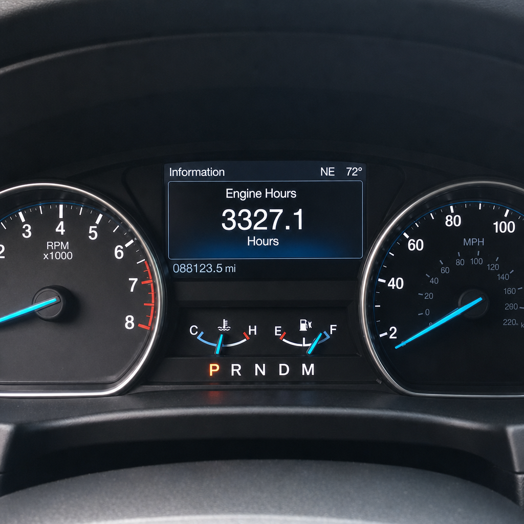 Mileage vs engine hours vs idle hours