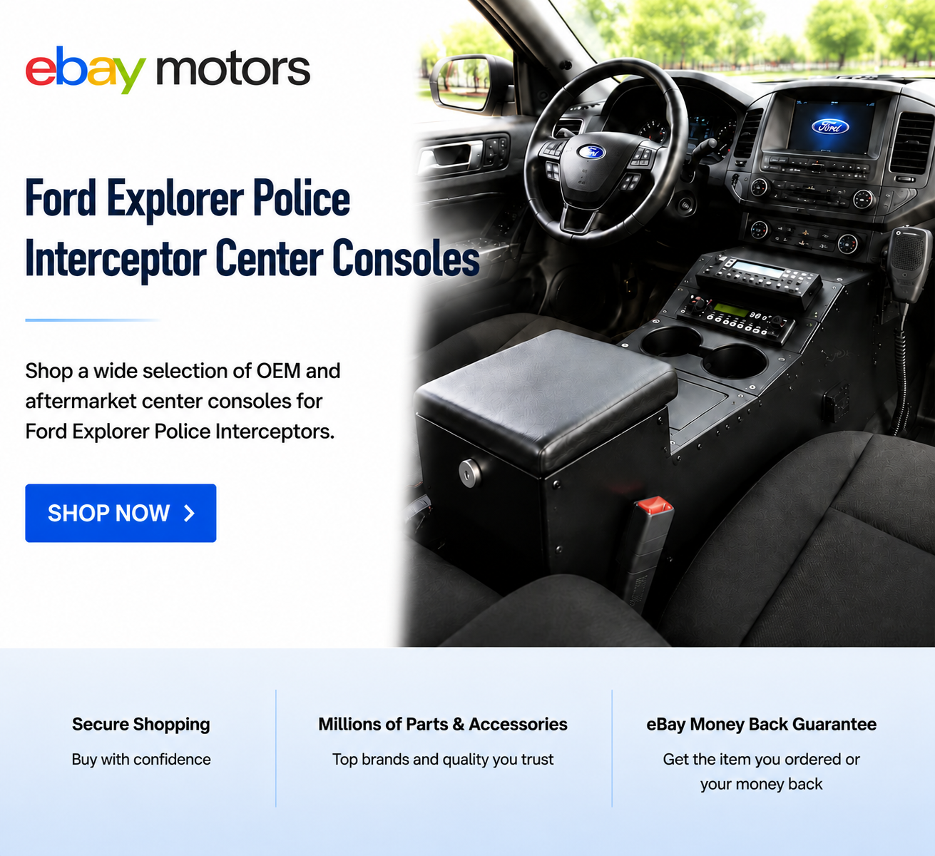 eBay Motors — Ford Explorer Police Interceptor Center Consoles for sale