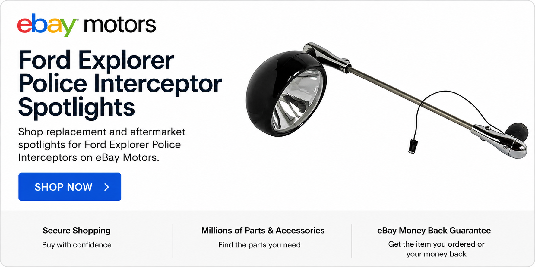 eBay Motors — Ford Explorer Police Interceptor Spotlights for sale