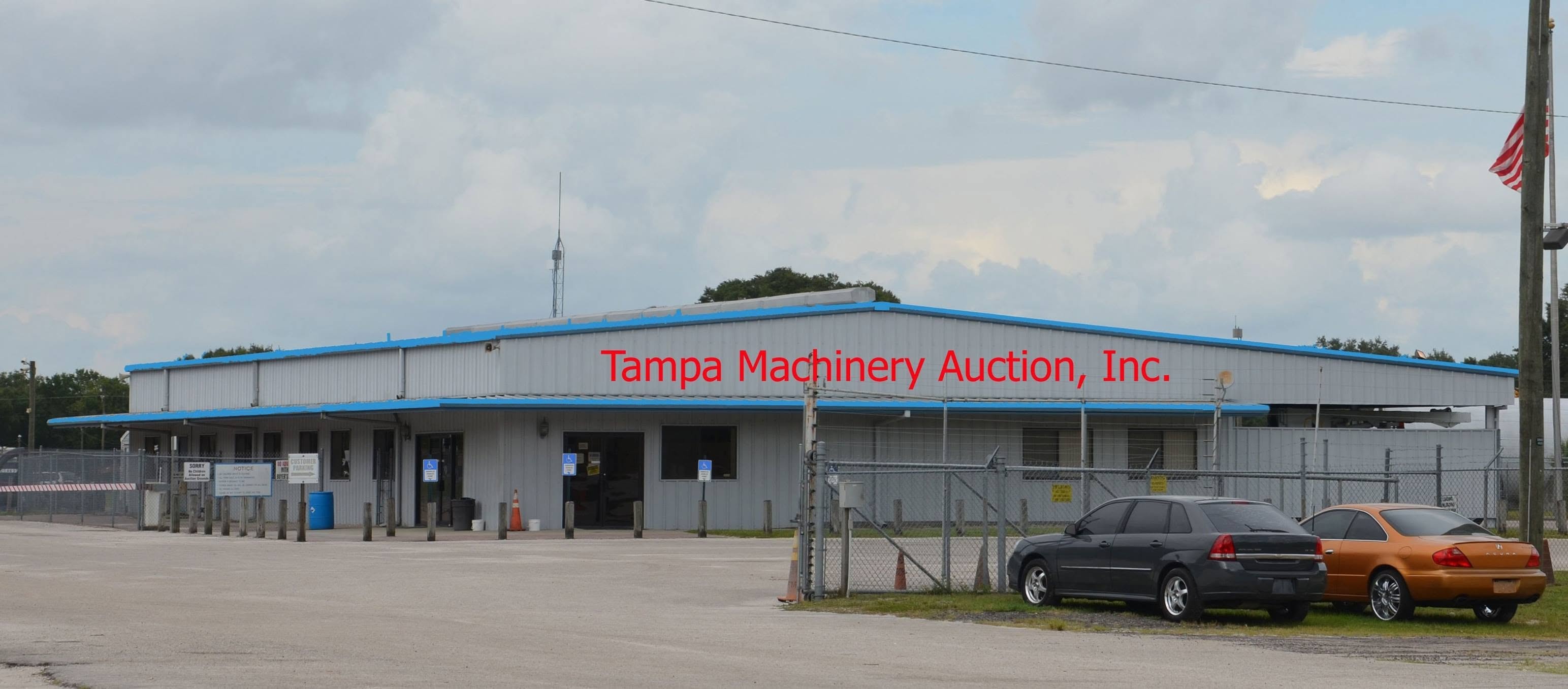Tampa Machinery Auction building in Tampa Florida