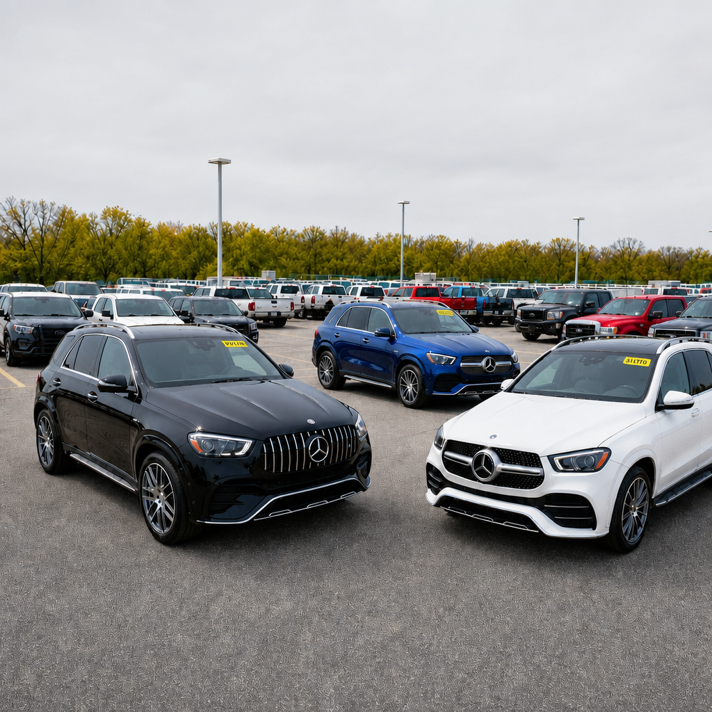 Seized vehicles at auction