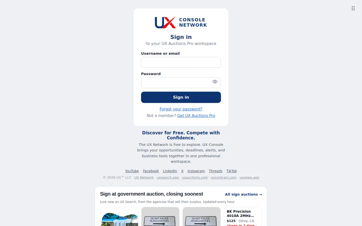 UX Console