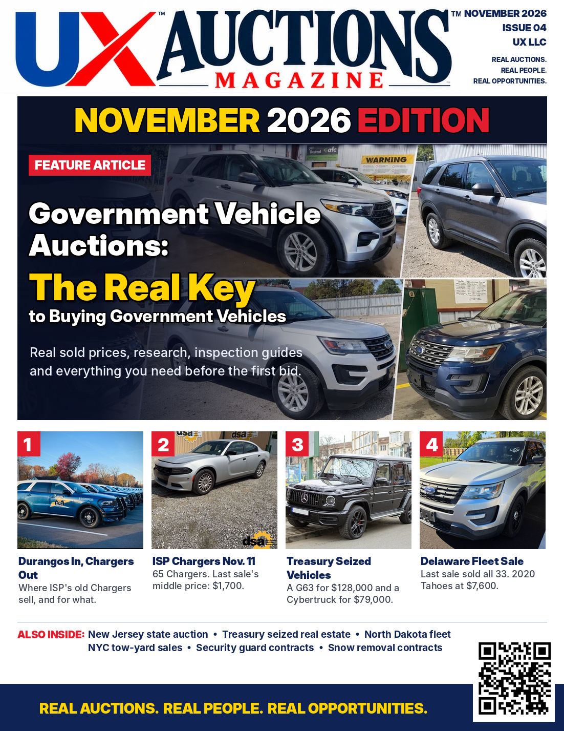 UX Auctions Magazine, November 2026 Issue 04 cover