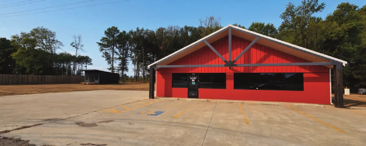 The Upshur County properties: the three buildings on US 259 in Diana, the red store at Highway 155 and FM 1404 in Big Sandy, and the storefront on US 271 in Gilmer. Photos: U.S. Department of the Treasury auction listings.