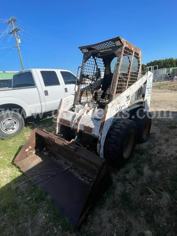 Seized Bobcat 753 skid-steer loader offered through Parker County GovDeals auction